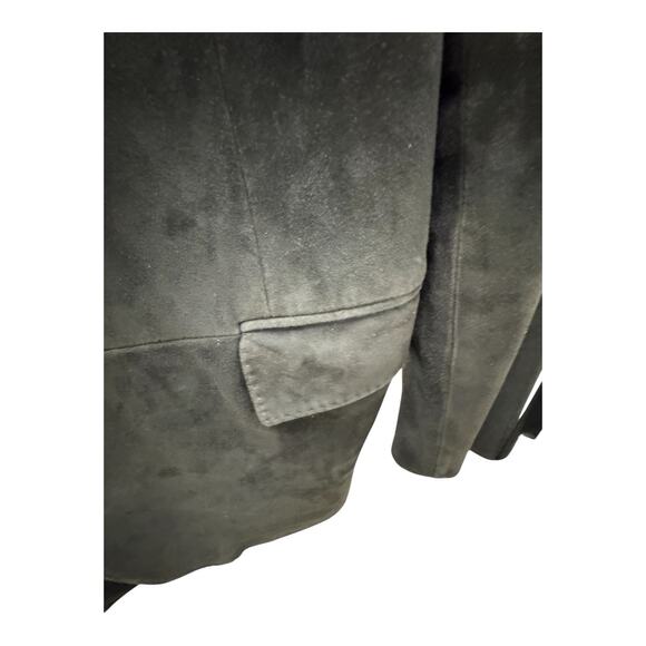 Vintage Ralph Lauren Purple Label 44L Reindeer Suede Chamois Brown Blazer - Picture 4 of 11